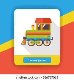transportation train flat icon