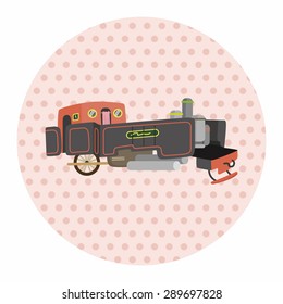 transportation train theme elements vector,eps