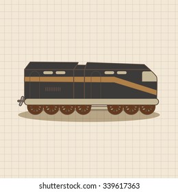 transportation train theme elements vector,eps