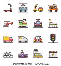 Transporte en paquete de estilo plano de moda 
