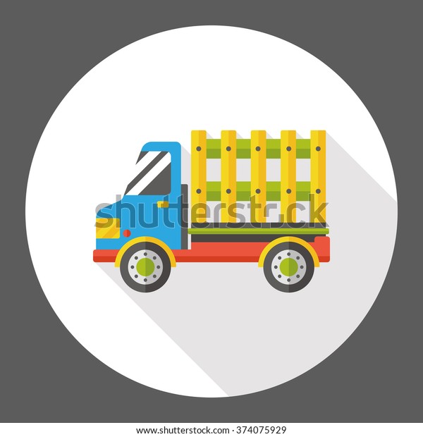 transportation truck flat
icon