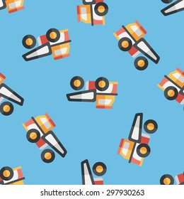 Transportation truck flat icon,eps10 seamless pattern background