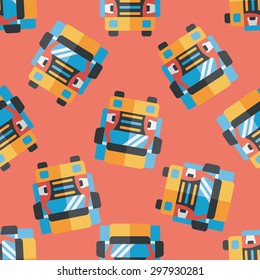 Transportation truck flat icon,eps10 seamless pattern background