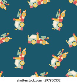 Transportation truck flat icon,eps10 seamless pattern background