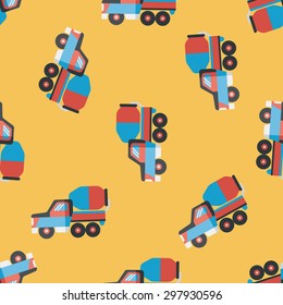 Transportation truck flat icon,eps10 seamless pattern background