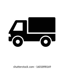 Transportation truck icon. Editable vector illustration symbol