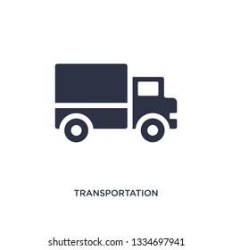 transportation truck icon. Simple element illustration from mechanicons concept. transportation truck editable symbol design on white background. Can be use for web and mobile.