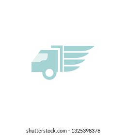 Transportation truck logo
