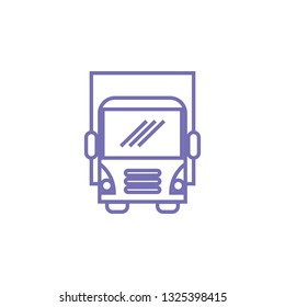 Transportation truck logo
