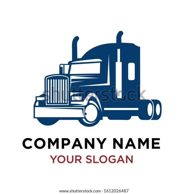 plan ship and truck logo design