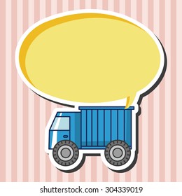 transportation truck theme elements