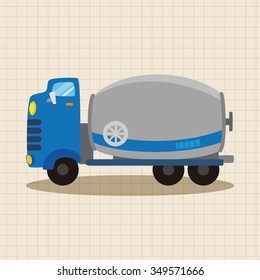 transportation truck theme elements