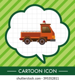 transportation truck theme elements