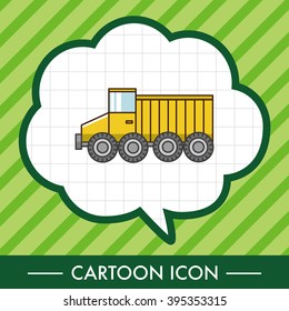 transportation truck theme elements
