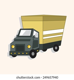 transportation truck theme elements vector,eps