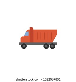 transportation truck, vehicle icon. Element of color construction icon. Premium quality graphic design icon. Signs and symbols collection icon for websites, web design, mobile app