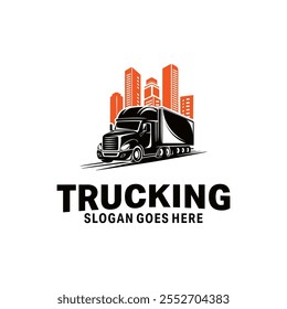 Transportation Trucking Logo Vector Design