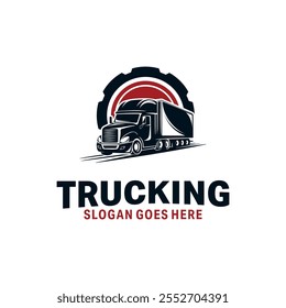 Transportation Trucking Logo Vector Design