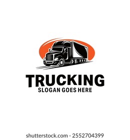 Transportation Trucking Logo Vector Design