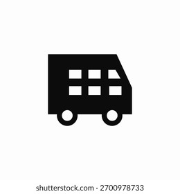 transportation van icon sign vector