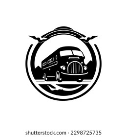 transportation van logo design, perfect for a business looking for a professional and reliable image