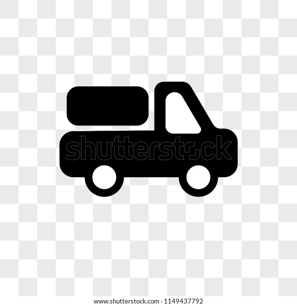 Transportation Van vector icon on transparent\
background, Transportation Van\
icon