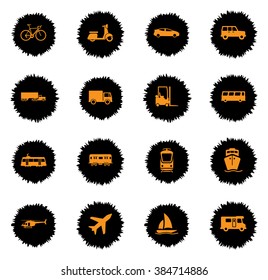 Transportation  vector icons for web sites and user interface