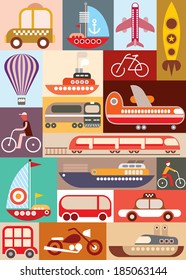 Transportation -  vector illustration.