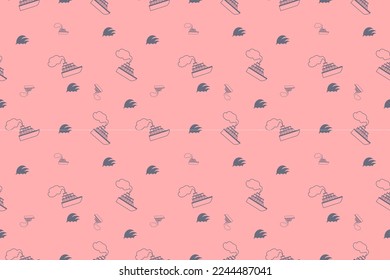 transportation vector illustration seamless pattern, ship