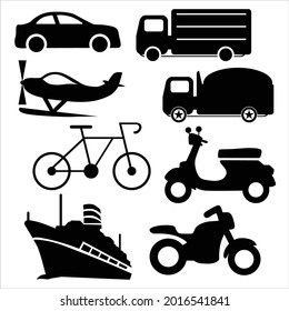 símbolo de vector de transporte icono