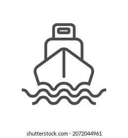 transportation vehicle simple line icon