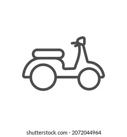 transportation vehicle simple line icon