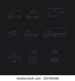 Transportation and Vehicles Icons