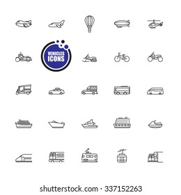 Transportation and Vehicles icons