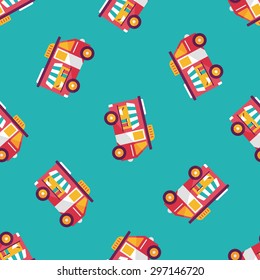 Transportation vendor carts flat icon,eps10 seamless pattern background