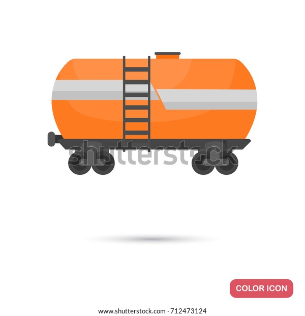 Transportation wagon for oil\
color icon