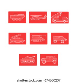 transportation war icon military vector 