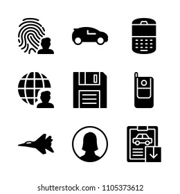 transportation, website, outdoor and white icons in Technology vector set. Graphics for web and design