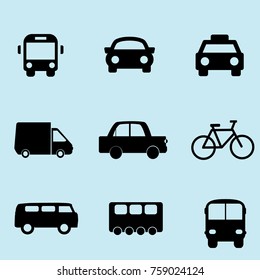 transportations icons vectors