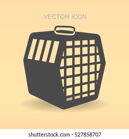 transporting the animals in a cage vector