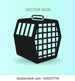 transporting the animals in a cage vector