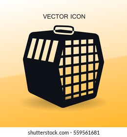 transporting the animals in a cage vector