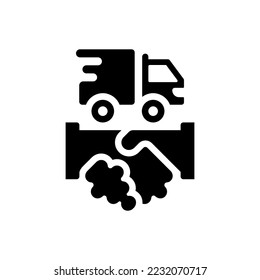 Icono de socios de transporte (ilustración vectorial)