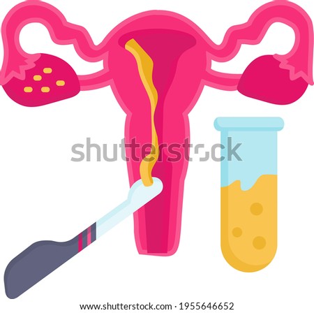 Transvaginal oocyte retrieval Concept, IVF TVOR Vector color Icon Design, In Vitro Fertilization Symbol on White Background, Pregnancy and obstetrician Sign, test tube baby procedure stock illustratio