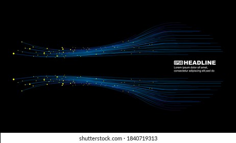 Transverse emission of particle rays, Internet technology background.