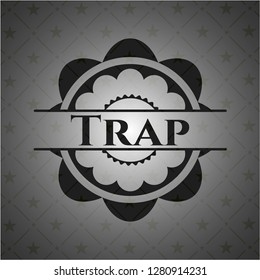 Trap dark icon or emblem