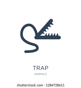 trap icon vector on white background, trap trendy filled icons from Animals collection, trap vector illustration