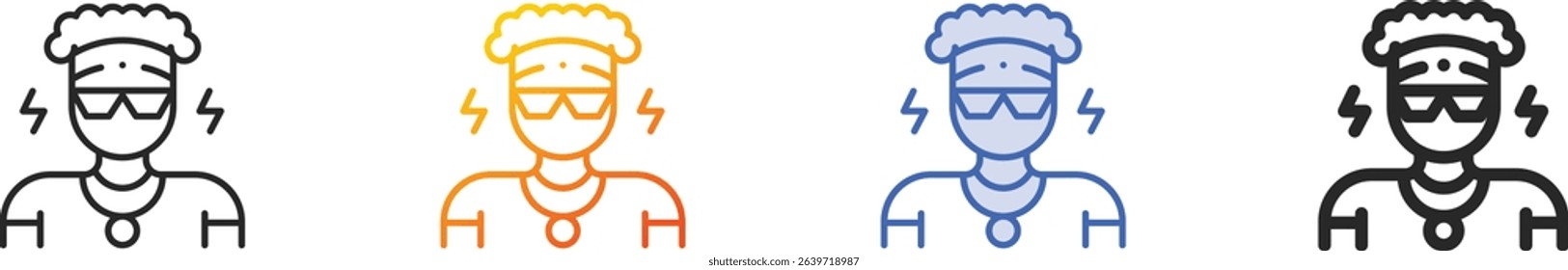 trap icon.Thin Linear, Gradient, Blue Stroke and bold Style Design Isolated On White Background