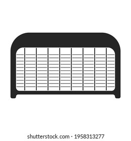 Trap for insect vector black icon. Vector illustration trap for bag on white background. Isolated black illustration icon of lamp insect.
