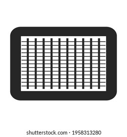 Trap for insect vector black icon. Vector illustration trap for bag on white background. Isolated black illustration icon of lamp insect.